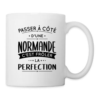 Normande - Frôler la perfection - Normandie - Mug blanc - blanc - Droite