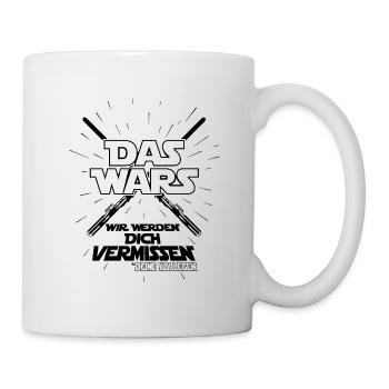 Das wars werden dich vermissen deine Kollegen Job - Tasse - Weiß - Rechts