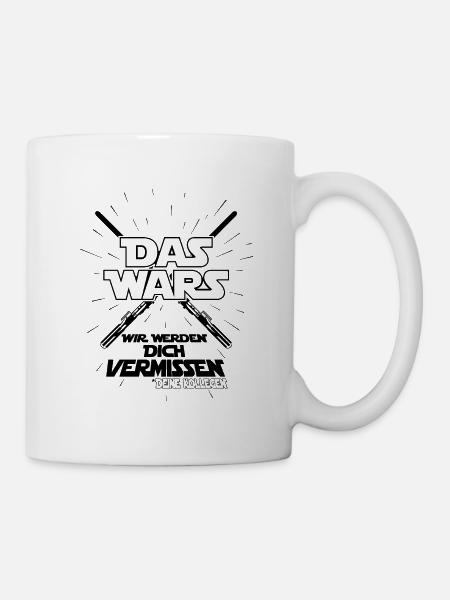 Das wars werden dich vermissen deine Kollegen Job - Tasse - Weiß