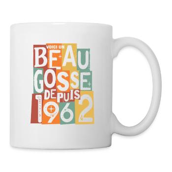 anniversaire 60 ans beau gosse - Mug blanc - blanc - Droite