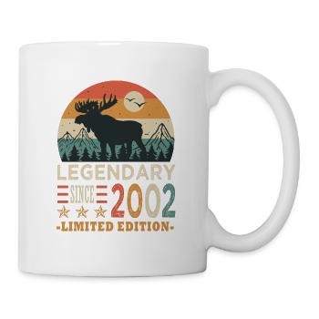 2002 Legendäres Jubiläum geboren 2002 - Tasse - Weiß - Rechts