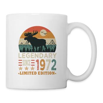 1972 legendary anniversaire 51 ans né en 1972 - Mug blanc - blanc - Droite