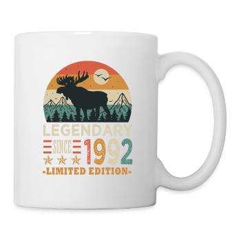 1992 Legendäres Jubiläum geboren 1992 - Tasse - Weiß - Rechts