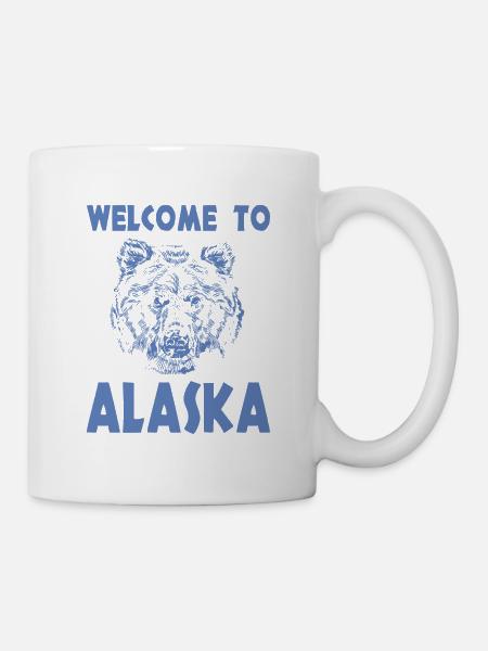 Welcome to Alaska - Tasse - Weiß