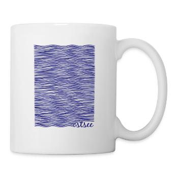 Ostsee-Liebe, Ostsee-Fans - Tasse - Weiß - Rechts