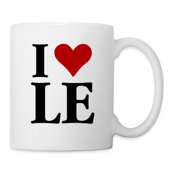 I love Leoben (black) - Mug - white - Right