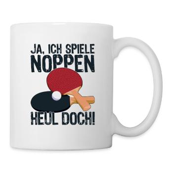 Ja ich spiele Noppen heul doch! Material Spieler - Tasse - Weiß - Rechts