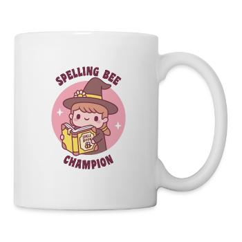 Cute Little Witch Spelling Bee Champion Funny - Mug - white - Right