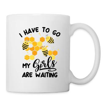 Je dois aller attendre mes filles - apiculteurs - Mug blanc - blanc - Droite