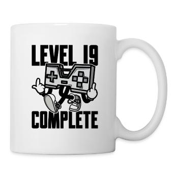 Level 19 Complete Birthday Gift 19 Years - Mug - white - Right
