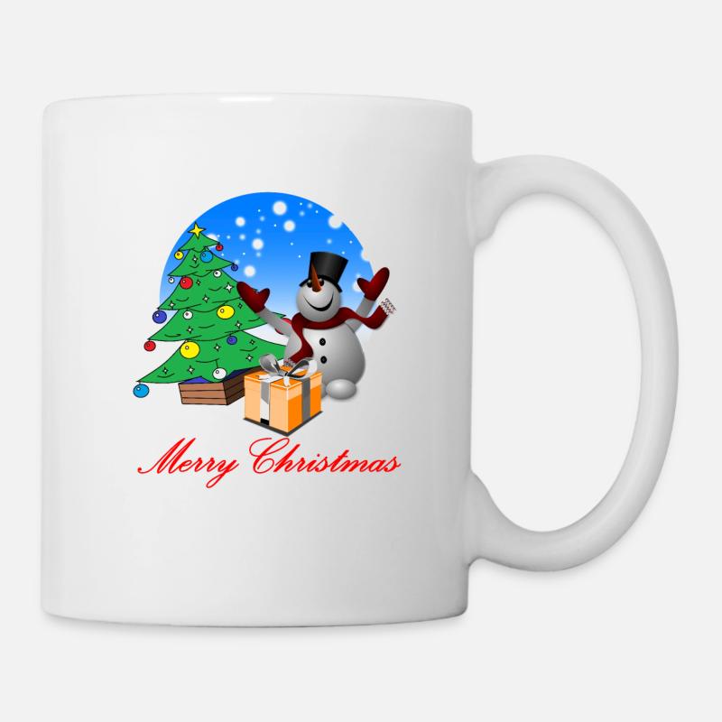 Christmas Merry Christmas Snowman - Mug - white