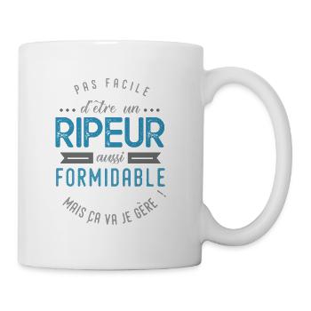 ripeur éboueur formidable Cadeau Humour eboueur - Mug blanc - blanc - Droite