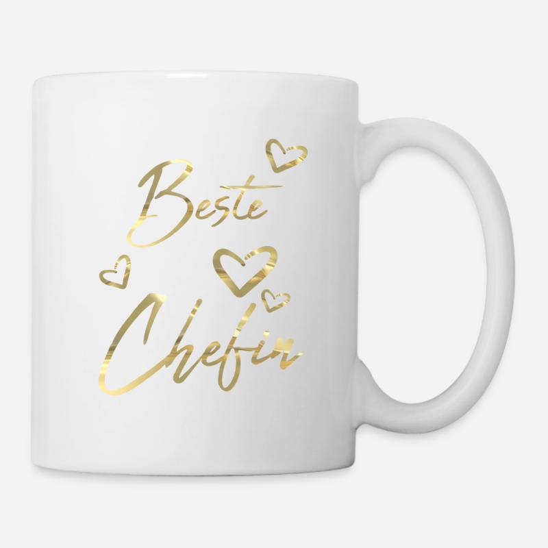 Beste Chefin - Tasse - Weiß