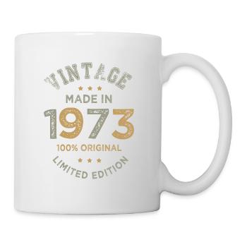 Made in 1973 Cadeau Vintage anniversaire 50 ans - Mug blanc - blanc - Droite