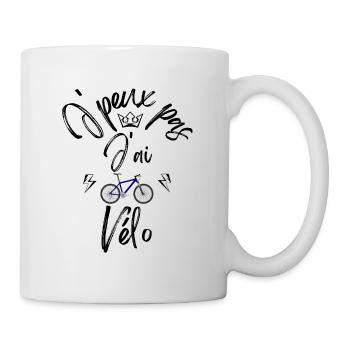 J'Peux Pas J'Ai Vélo - Mug blanc - blanc - Droite