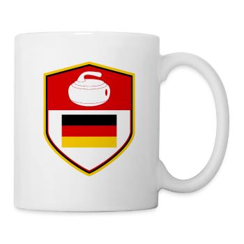 Germany Curling Team Winter Sport German Flag - Mug - white - Right