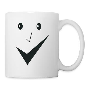 Feines Lächeln - Feines Gesicht E03. - Tasse - Weiß - Rechts