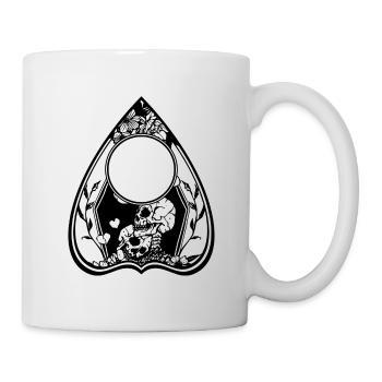 Ouija Board skeletons in love - Mug - white - Right