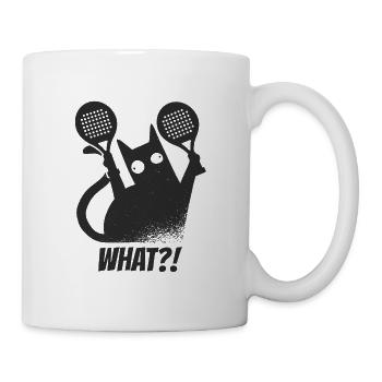 Padel chat drôle Padel joueur de padel de tennis - Mug blanc - blanc - Droite