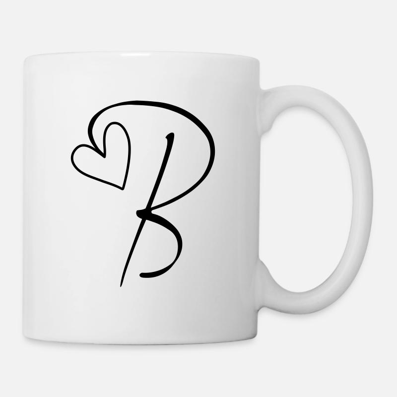 Letter B Letter B Calligraphy - Mug - white