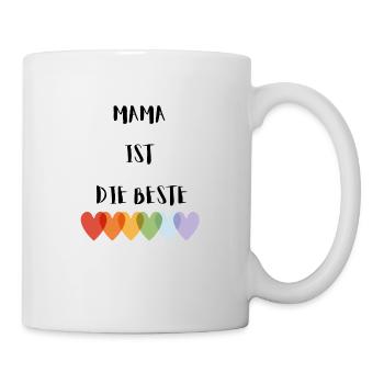 Mutter Muttertagsgeschenk beste Mama - Tasse - Weiß - Rechts