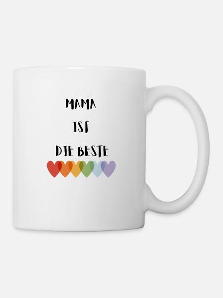 Mutter Muttertagsgeschenk beste Mama - Tasse - Weiß