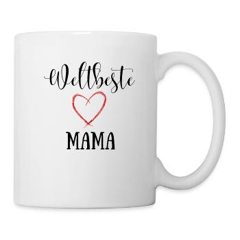 Weltbeste Mama - Geschenk Mutter - Tasse - Weiß - Rechts
