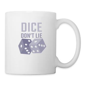 dice dont lie - Mug - white - Right