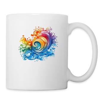 Rainbow Wave - Mug - white - Right