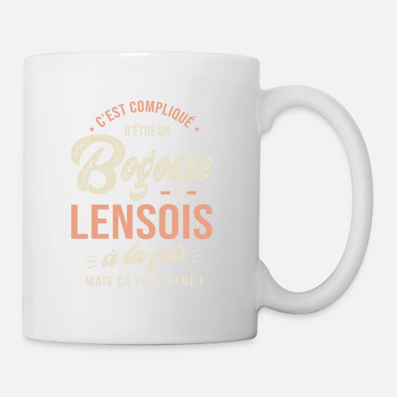 lensois Bogosse Cadeau Humour lens - Mug blanc - blanc
