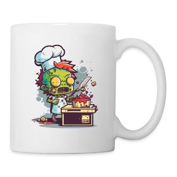 Cuisiner avec les morts-vivants - Mug blanc - blanc - Droite