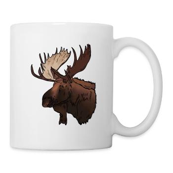 Moose head - Mug - white - Right