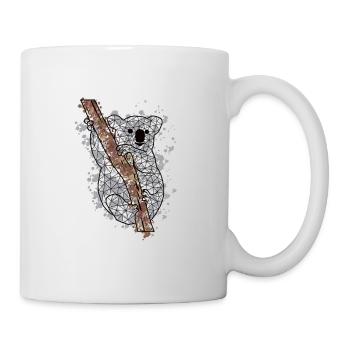 Koalaa GeomeTRIX bunt - Tasse - Weiß - Rechts