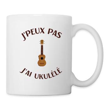 Ukulélé humour homme femme - Mug blanc - blanc - Droite
