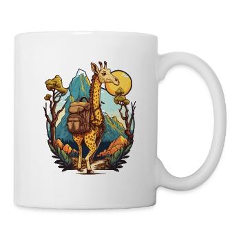 Giraffen-Trekker - Tasse - Weiß - Rechts