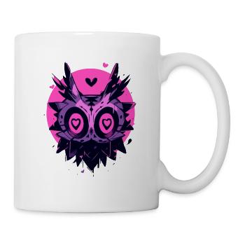 Heart Mask Graffiti - Streetwear Style T-Shirt - Mug - white - Right