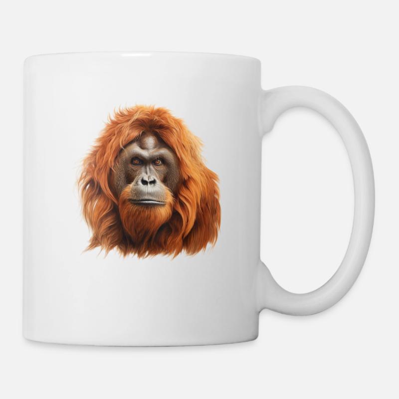 L'orang-outan de Bornéo - Mug blanc - blanc