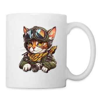 Katzenfliege - Tasse - Weiß - Rechts