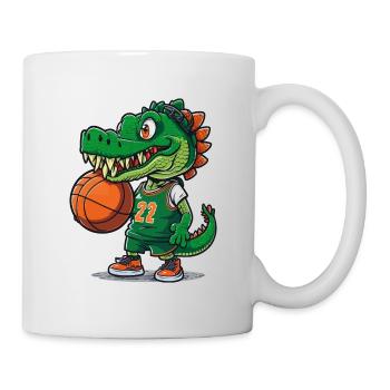 Krokodil-Hof - Tasse - Weiß - Rechts