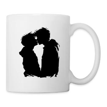 Küssen - Tasse - Weiß - Rechts