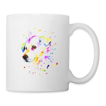 Niedlicher kleiner Hund - Tasse - Weiß - Rechts