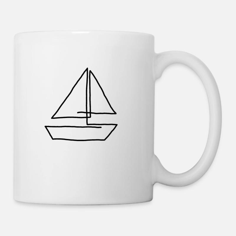 Segelboot - Tasse - Weiß