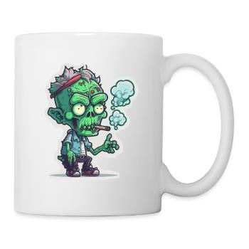 Pause fumée zombie - Mug blanc - blanc - Droite