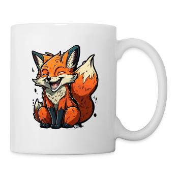 Schlau wie ein Fuchs - Tasse - Weiß - Rechts