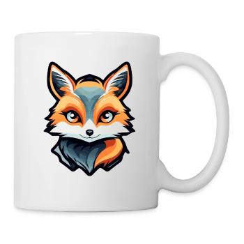 Dessin de renard - Mug blanc - blanc - Droite