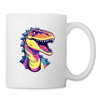 Tyrannosaurus Rex Dinosaure Illustration - Mug blanc - blanc - Droite
