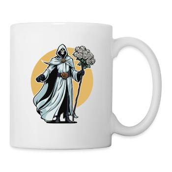 Illustration de fleurs de la Faucheuse - Mug blanc - blanc - Droite