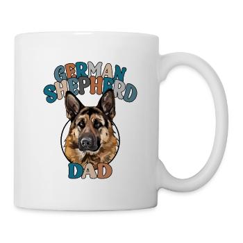 German Shepherd Dad Dogs Dog Father's Day Wilsigns - Mug - white - Right