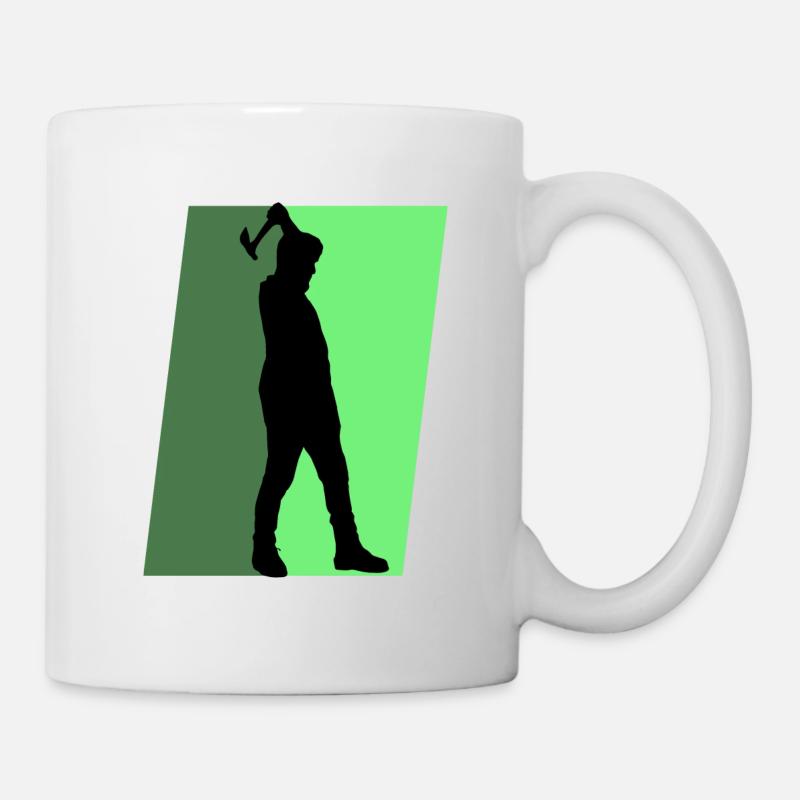 Axe Throwing Double Axe Double Axe - Mug - white