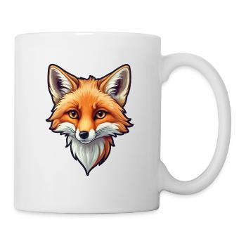 Fuchs Illustration - Tasse - Weiß - Rechts